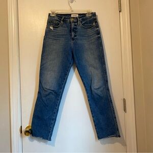 Frame Sophie Denim Classic Straight Leg Jeans in Blue